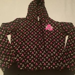 Guitar Skull Zip-Up Hoodie